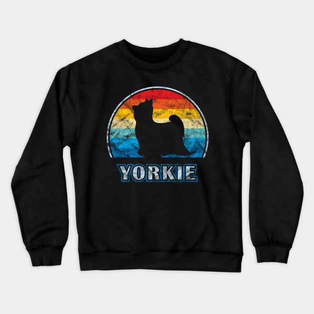 Yorkie Vintage Design Yorkshire Terrier Dog Crewneck Sweatshirt by millersye